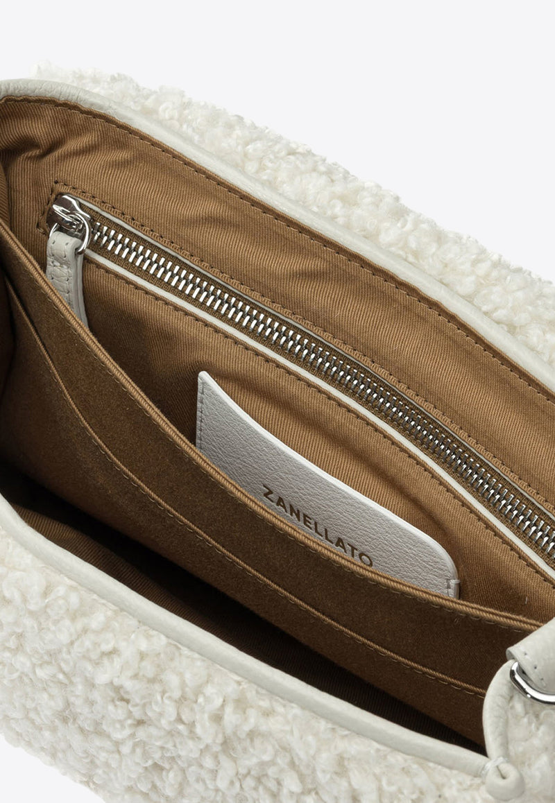Zanellato Baby Postina Shearling Top Handle Bag White POSTINA DOLLY BABY0685901110000Z1110_738e16b4-58ae-478c-8982-40b73bf1c542
