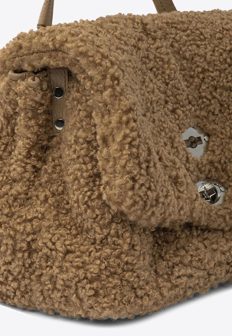 Zanellato Small Postina Shearling Top Handle Bag Brown POSTINA DOLLY S0685901110000Z0221_2da0b870-9236-4111-82e3-a6c44cdc28c2