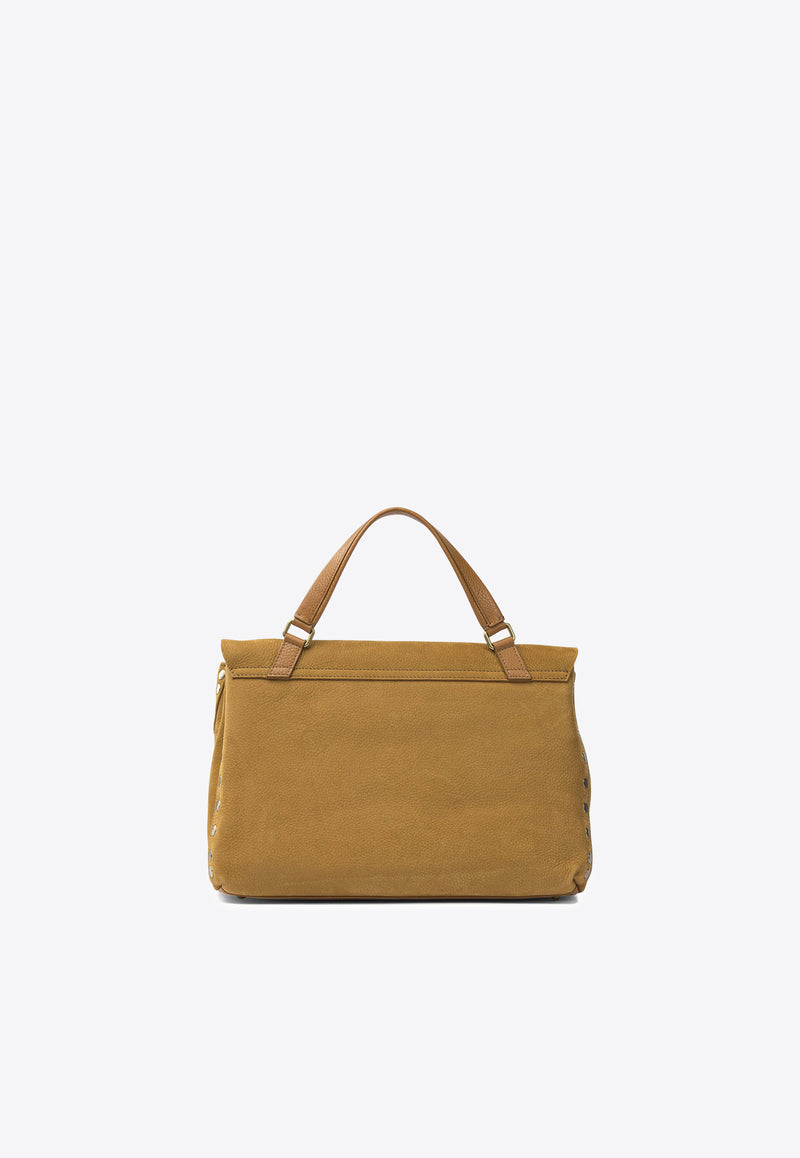 Zanellato Medium Postina Nubuck Leather Shoulder Bag Brown POSTINA JONES M0680900070000Z0250_6f96450f-b8e5-49e1-8ce4-eddf1413c421