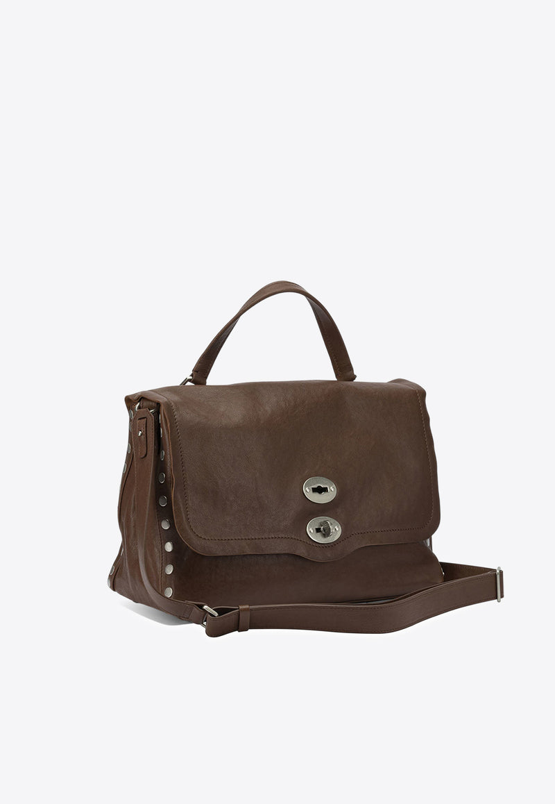 Zanellato Medium Postina Smooth Leather Shoulder Bag Brown POSTINA TABACCO M0680002100000Z1152_9f9c9b6c-8604-41fd-83fe-7d427ff8e52f