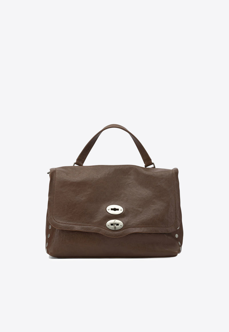 Zanellato Medium Postina Smooth Leather Shoulder Bag Brown POSTINA TABACCO M0680002100000Z1152_9f9c9b6c-8604-41fd-83fe-7d427ff8e52f