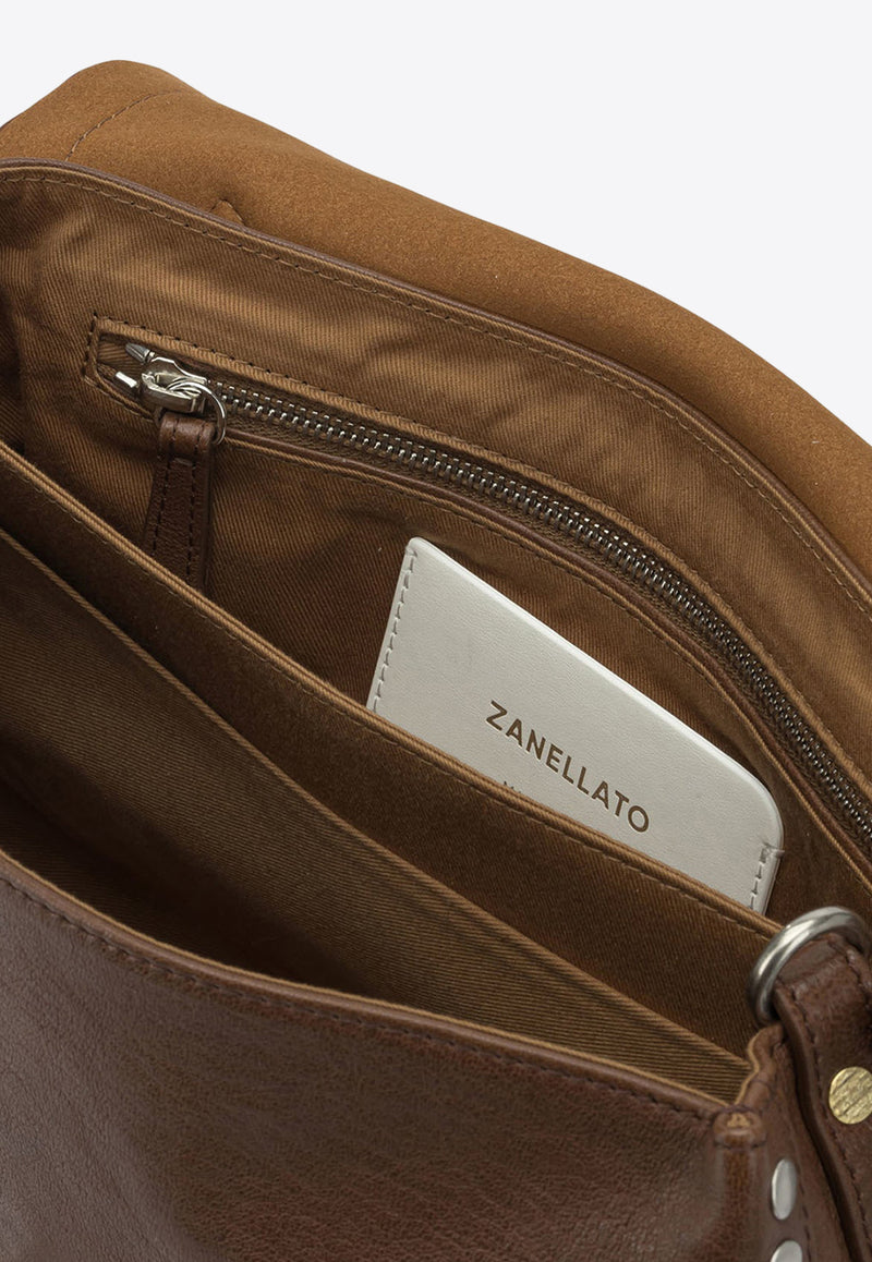 Zanellato Small Postina Smooth Leather Shoulder Bag Brown POSTINA TABACCO S0680002100000Z1152_91d3d68d-39f8-47a2-ad44-10407fb3f768