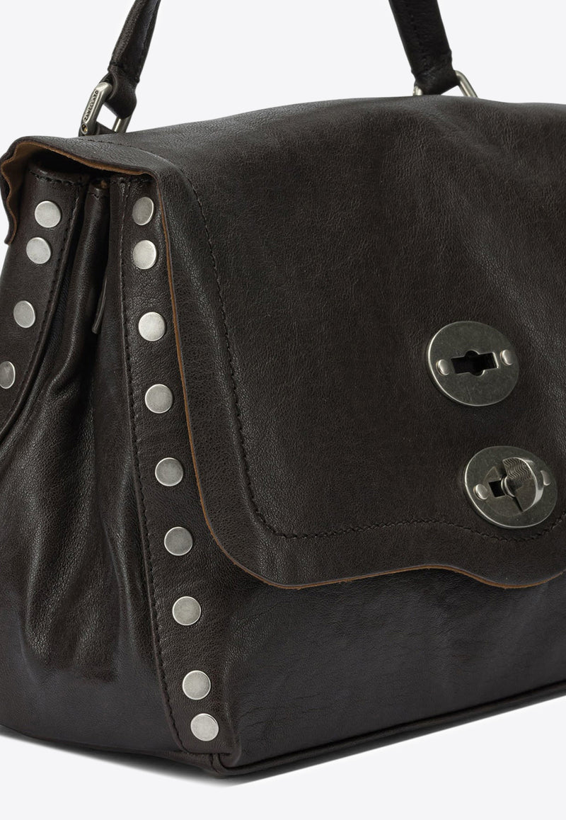 Zanellato Small Postina Smooth Leather Shoulder Bag Dark Brown POSTINA TABACCO S0680002100000Z1153_ce2e7b6b-280e-414b-bcb4-be03f4f353e8