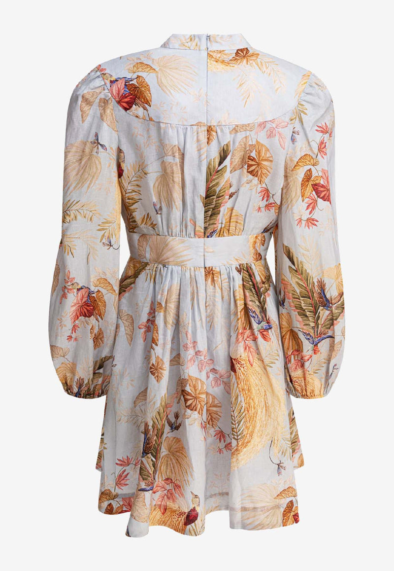 Zimmermann Ascension Floral Print Mini Dress Multicolor 5147DSS253LBPFL_81771