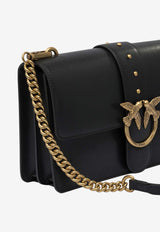 PINKO Medium Love Bag One Leather Crossbody Bag Black 105857A0F1Z99Q_82978