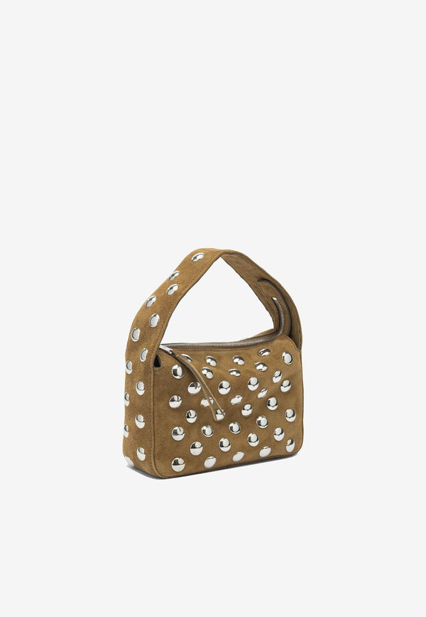 Khaite Small Elena Studded Suede Shoulder Bag Brown H2032-849737_0fa6df85-f4b6-46b5-894f-8cf01d99f50d