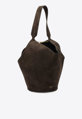 Khaite Lotus Suede Shoulder Bag Brown H2043-726950_1e41a591-391a-4356-8360-0297a997a6e1