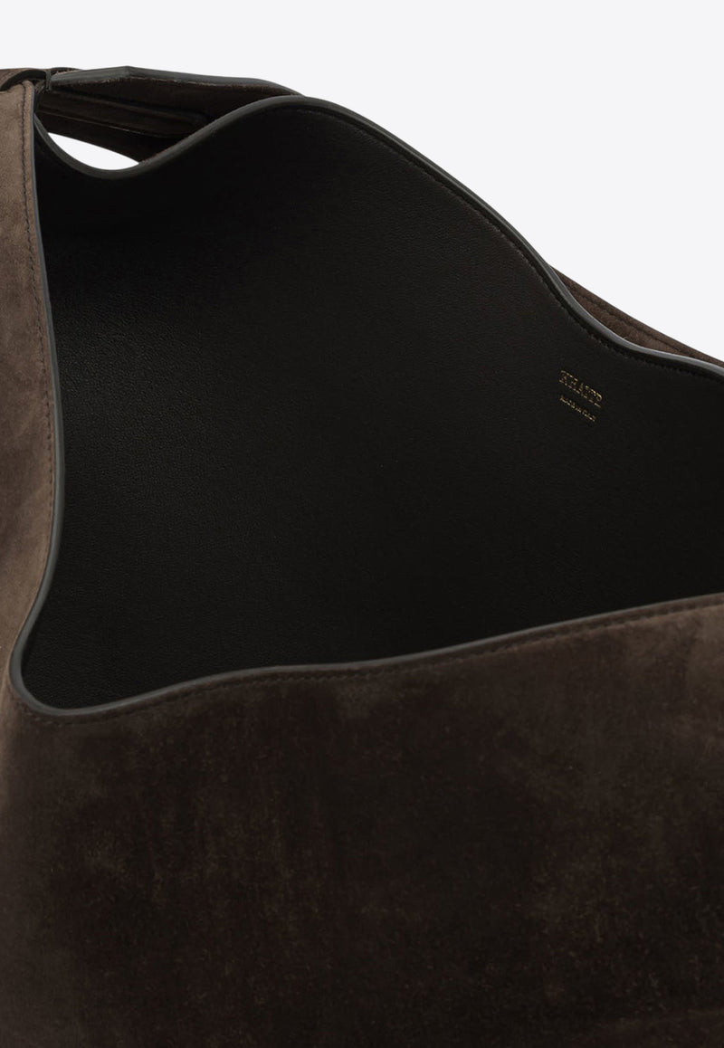 Khaite Lotus Suede Shoulder Bag Brown H2043-726950_1e41a591-391a-4356-8360-0297a997a6e1