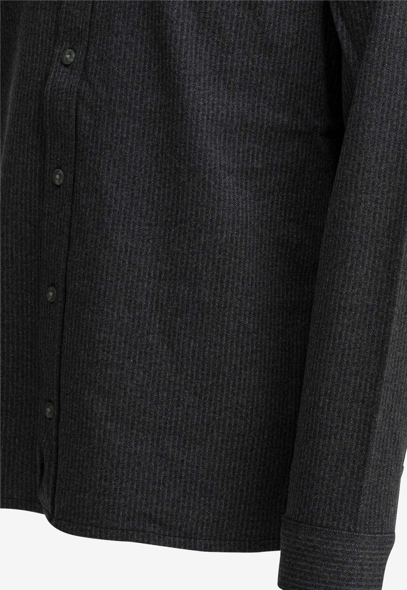 Vince Striped Buttoned Shirt Gray M1268999A021CHA_a82bdaf9-0dbe-40bd-94c7-4543ead6cb8b