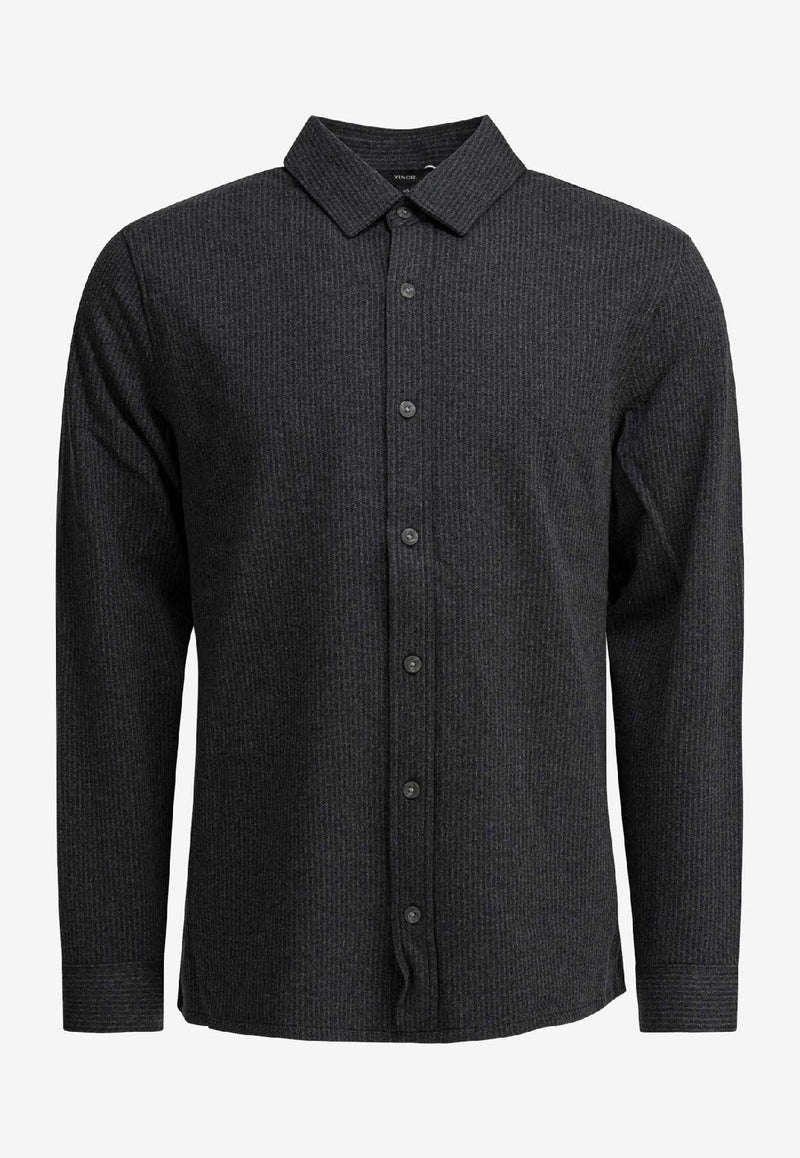 Vince Striped Buttoned Shirt Gray M1268999A021CHA_a82bdaf9-0dbe-40bd-94c7-4543ead6cb8b
