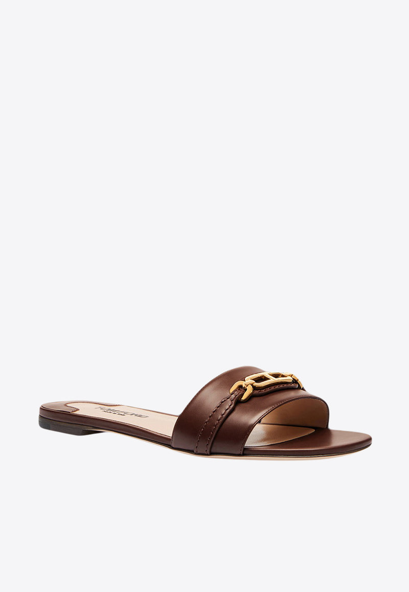 Tom Ford Whitney Leather Slides W3526-LCL002G 1B073 Brown