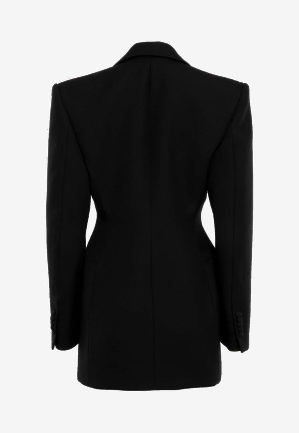 Wardrobe.NYC Double-Breasted Wool Blazer Dress W4053R14BLACK