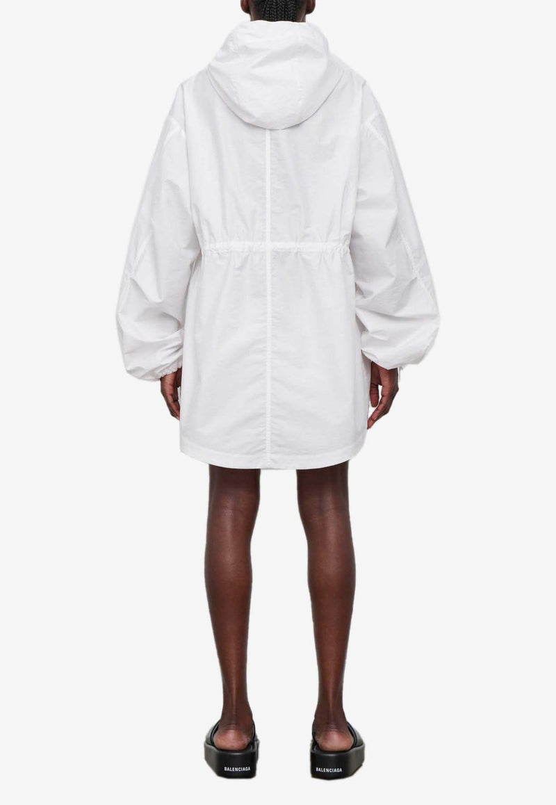 Wardrobe.NYC Resort Zip-Up Parka Jacket White W4097R17WHITE