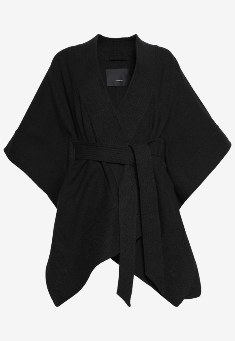 Wardrobe.NYC Brushed Belted Kimono Black W5071R17BLACK