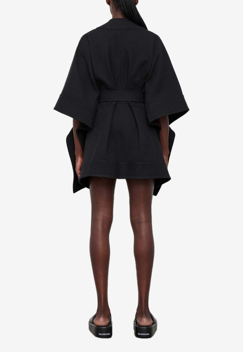 Wardrobe.NYC Brushed Belted Kimono Black W5071R17BLACK