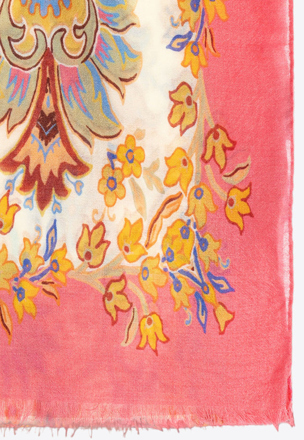 Etro Paisley Print Rectangular Scarf Multicolor WATA0009-AKA88 X0800
