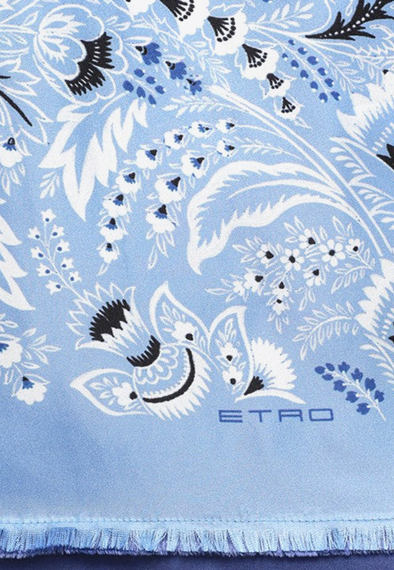 Etro Paisley Print Silk Bandana Blue WATA0009AS241/O_ETRO-X0880