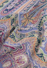 Etro Paisley Print Silk Scarf Purple WATA0010-AS288 S9000
