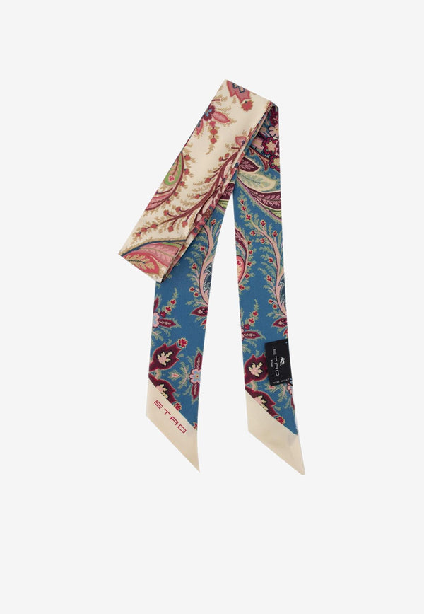 Etro All-Over Print Silk Scarf Multicolor WATA0011-AKB07 X0884