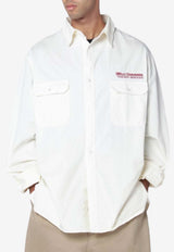 Willy Chavarria Corcoran Buttoned Shirt White WCSHT0026CO/R_WILLY-000