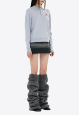 WE11-DONE Gradient Boucle Mini Skirt Gray WD-KS2-25-660-W-DG_GREY