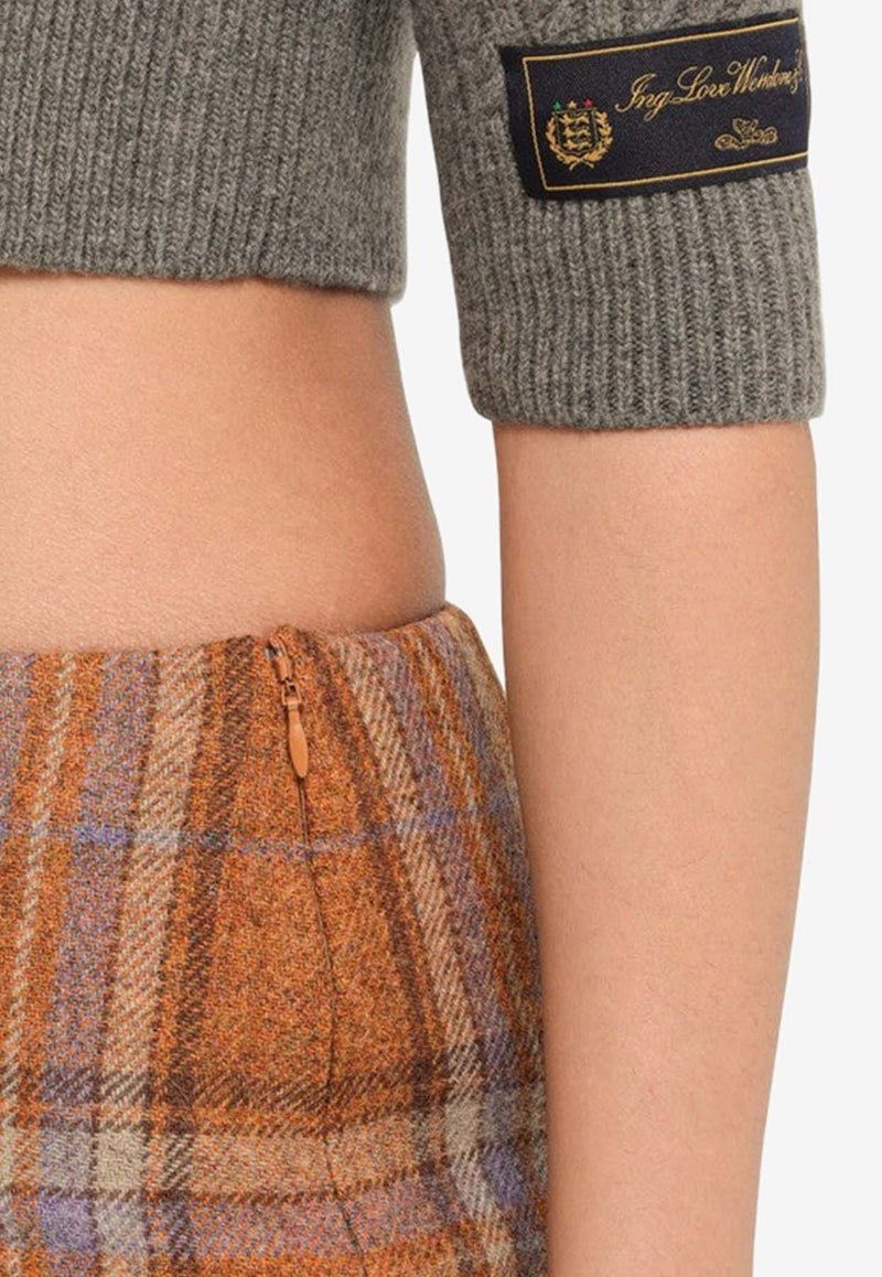 We11Done Check Wool Mini Skirt WDSK322240WWO/L