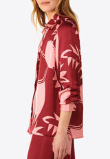 Poupette St Barth Eileen Printed Long-Sleeved Shirt Multicolor WE1R26BVSOSB_PINK MULTI