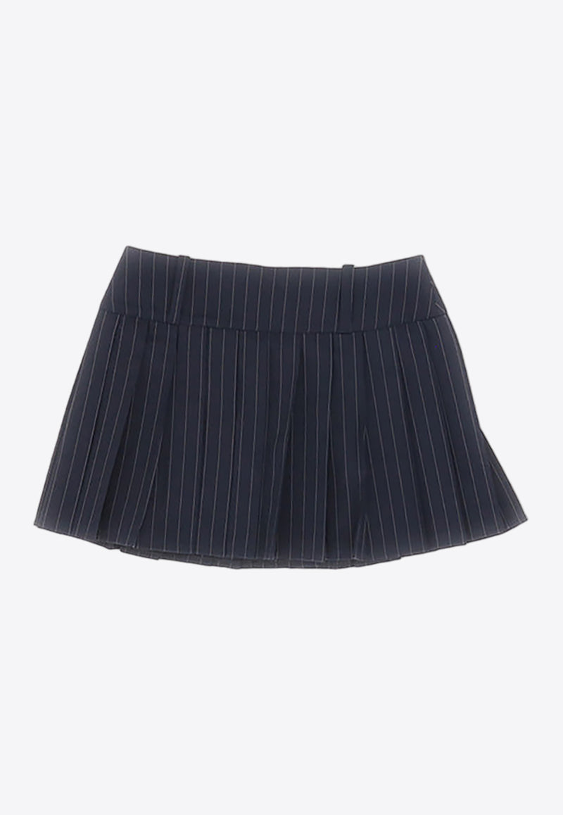 Vetements School Girl Pleated Mini Skirt Navy WE64SK120N_000_NAVPIN