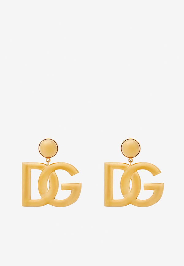 Dolce & Gabbana DG Logo Clip-On Earrings WEN6P3 W1111 ZOO00 Gold