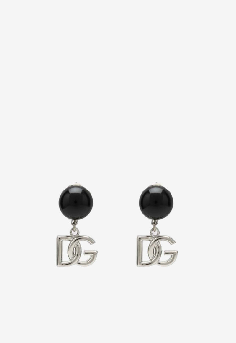 Dolce & Gabbana DG Logo Ball Earrings Black WEO6Z3W1111/P_DOLCE-N0000