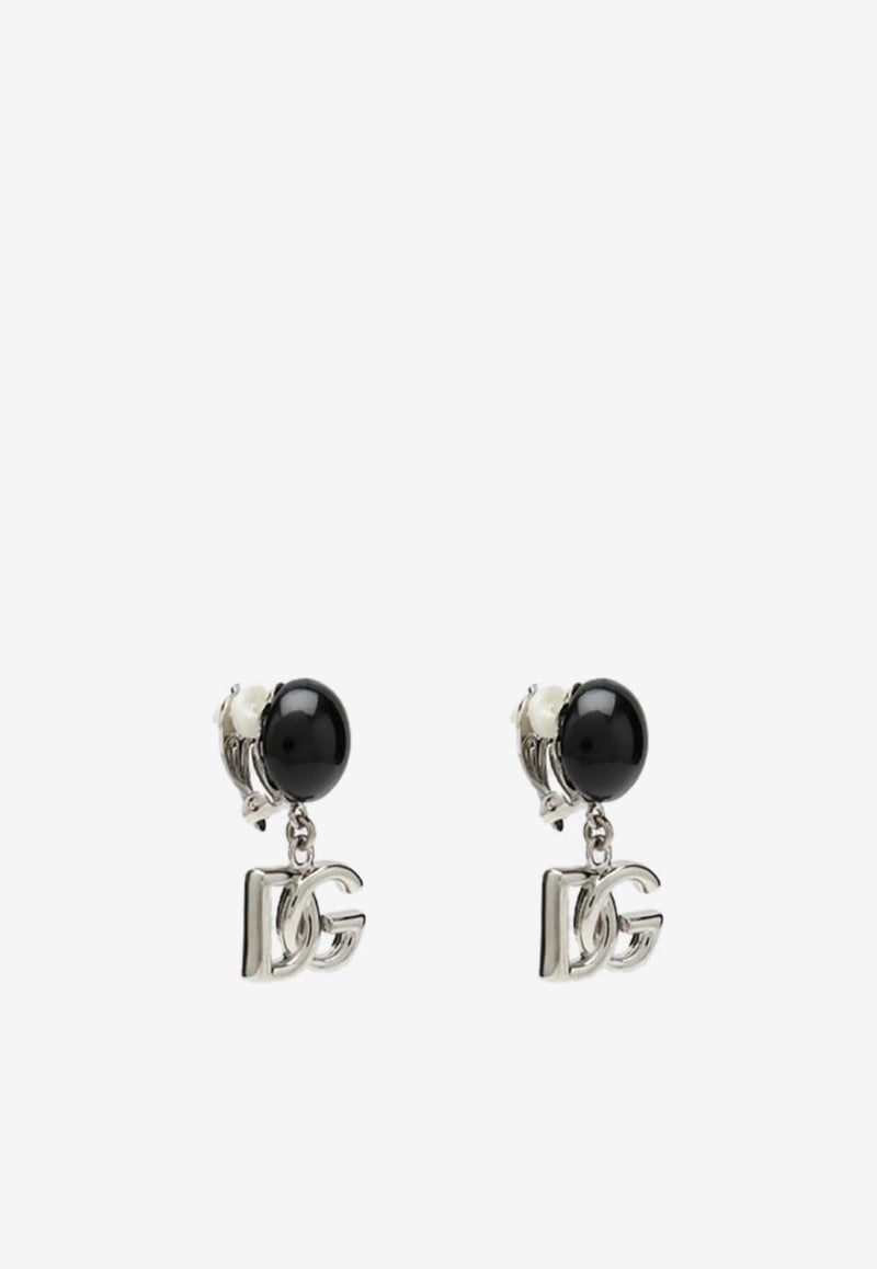 Dolce & Gabbana DG Logo Ball Earrings Black WEO6Z3W1111/P_DOLCE-N0000