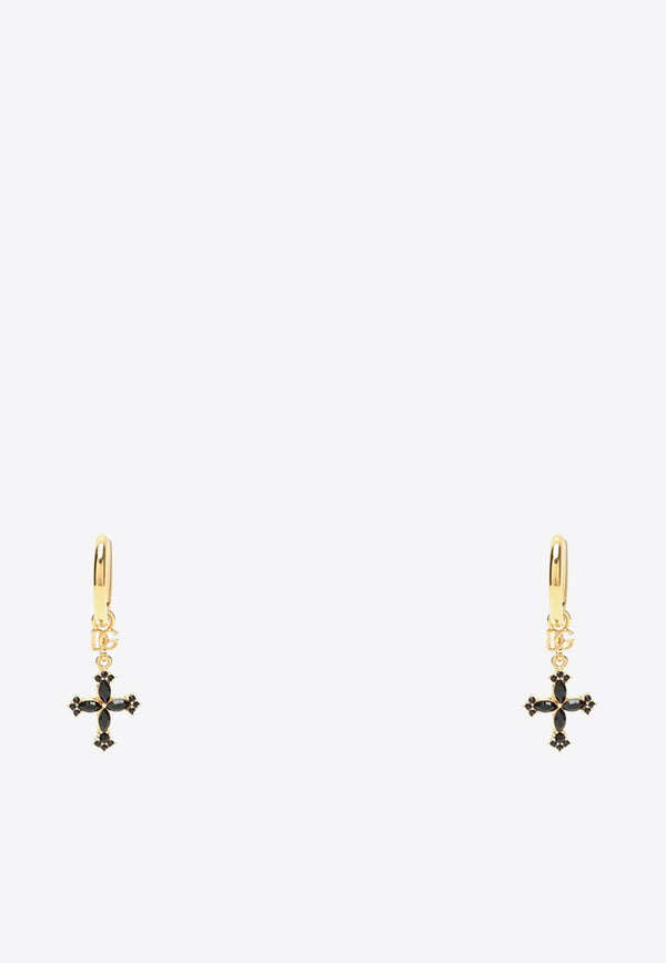Dolce & Gabbana Rhinestone Cross Drop Earrings WEQ4S1W1111/O_DOLCE-ZOO00