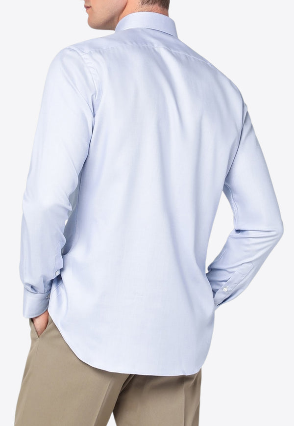 XACUS Travel Long-Sleeved Formal Shirt Light Blue WF520ML91831_XACUS-002