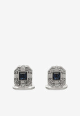 Dolce & Gabbana Crystal-Embellishment Cufflinks WFMS1A W1WCL B0065 Silver