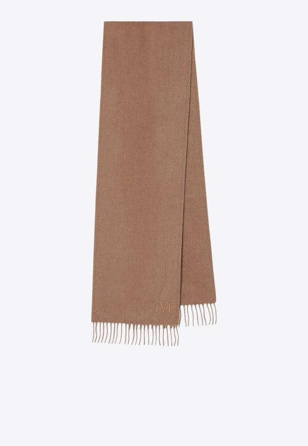 Max Mara Wool Fringed Scarf Beige WKCLARAWO/R_MAXM-001