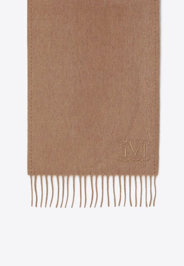 Max Mara Wool Fringed Scarf Beige WKCLARAWO/R_MAXM-001