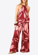 Poupette St Barth Clea Printed Wide-Leg Pants Multicolor WL3R26QVSOSB_PINK MULTI