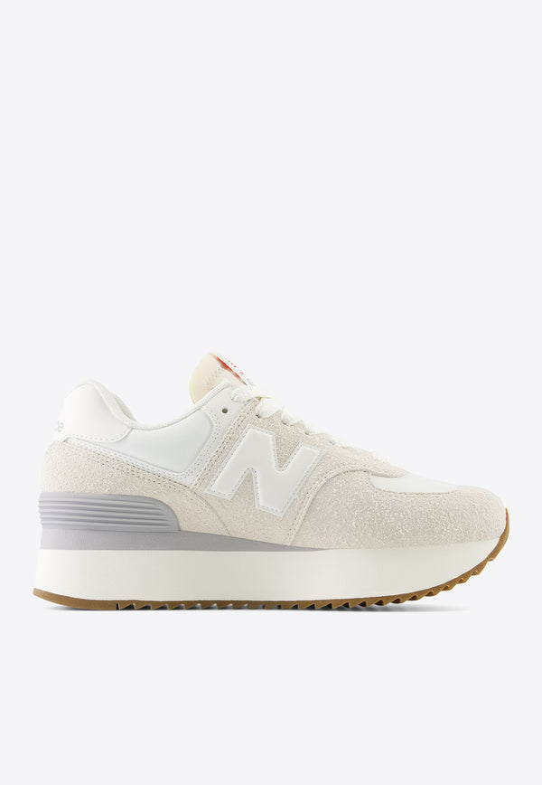 New Balance 574+ Low-Top Sneakers in Moonbeam WL574ZQD