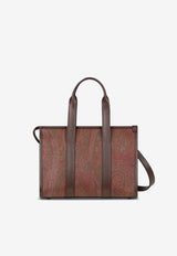 Etro Small Arnica Paisley Jacquard Top Handle Bag Brown WP1A0009-AA001 M0019