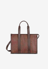 Etro Small Arnica Paisley Jacquard Top Handle Bag Brown WP1A0009-AA001 M0019