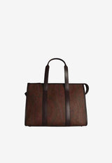 Etro Medium Arnica Coated Canvas Shoulder Bag Brown WP1A0010-AA001 M0019