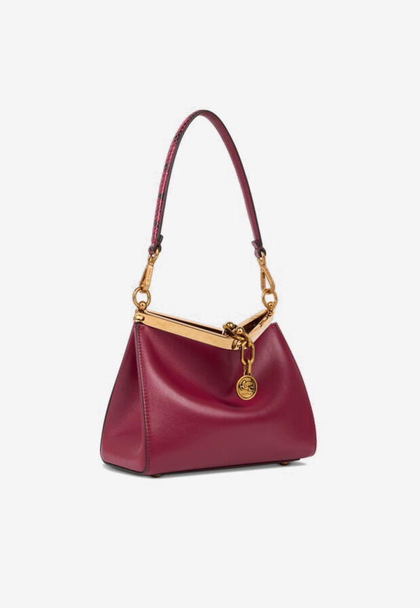 Etro Small Vela Leather Shoulder Bag Red WP1B0001-AP356 F0877