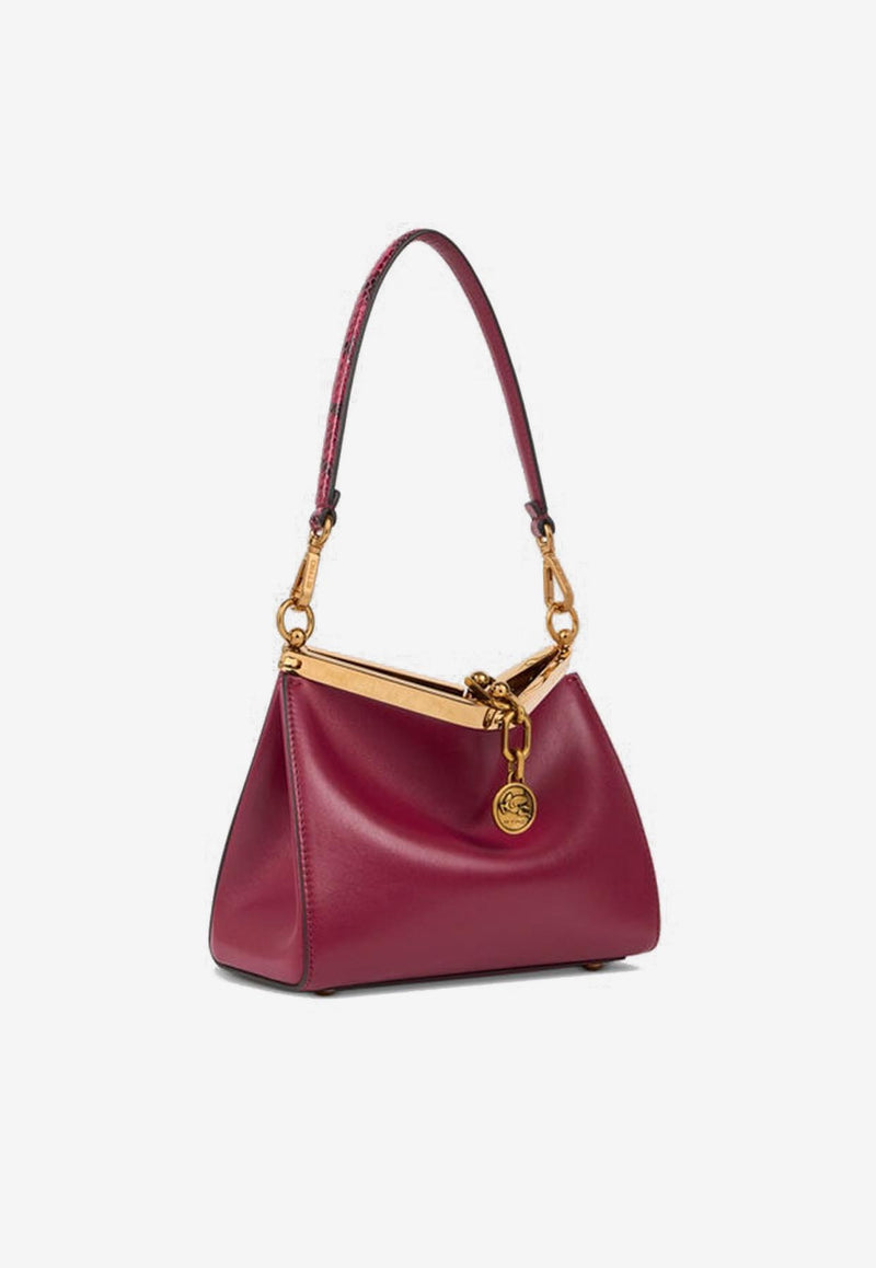 Etro Small Vela Leather Shoulder Bag Red WP1B0001-AP356 F0877