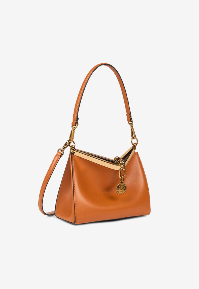Etro Small Vela Leather Shoulder Bag Orange WP1B0001-AU022 A8802