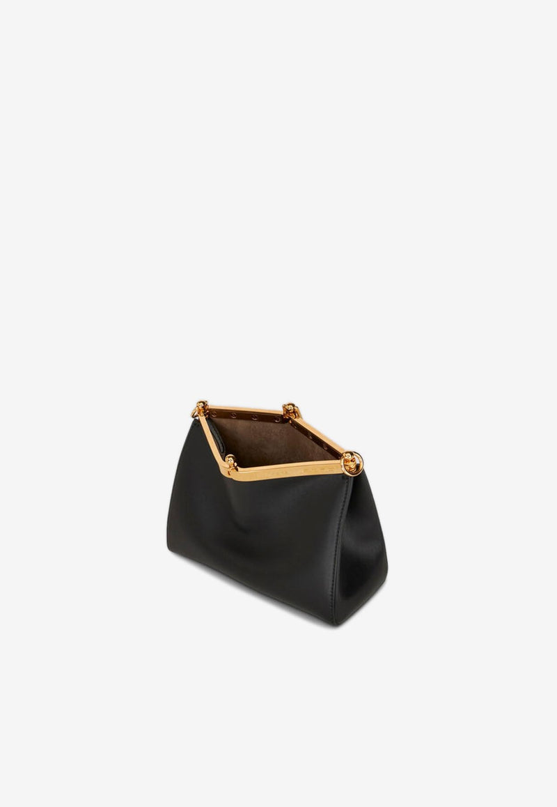 Etro Small Vela Leather Shoulder Bag Black WP1B0001-AU022 N0000
