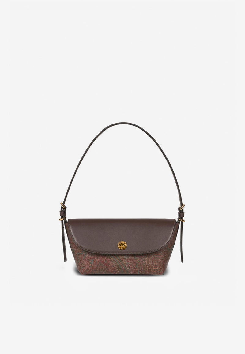 Etro Small Paisley Jacquard Shoulder Bag Brown WP1B0018-AA014 M0019