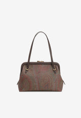 Etro Paisley Jacquard Shoulder Bag Brown WP1B0032-AA001 M0019