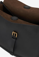 Etro Medium Leather Pony Shoulder Bag Black WP1C0019-AP340 N0000