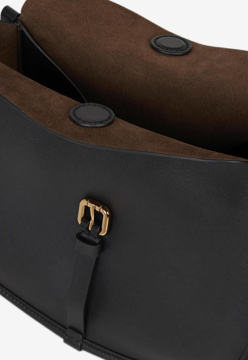 Etro Medium Leather Pony Shoulder Bag Black WP1C0019-AP340 N0000