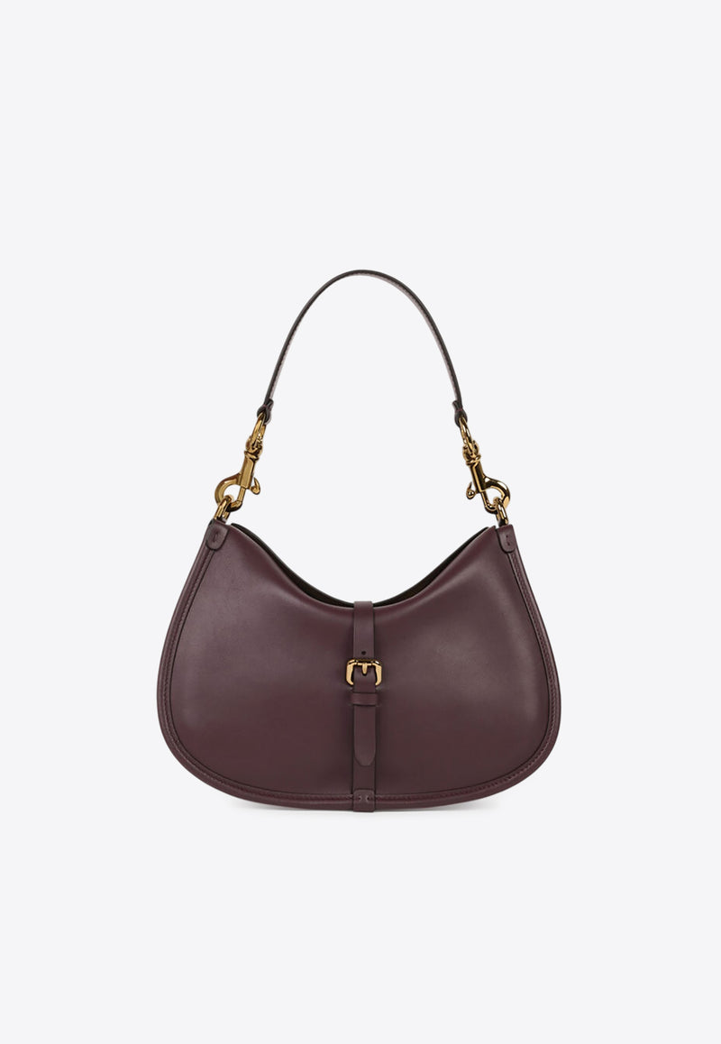 Etro Medium Leather Pony Shoulder Bag Bordeaux WP1C0019-AP340 R0108